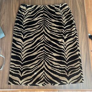 Vintage Talbots Petite Animal Print Skirt